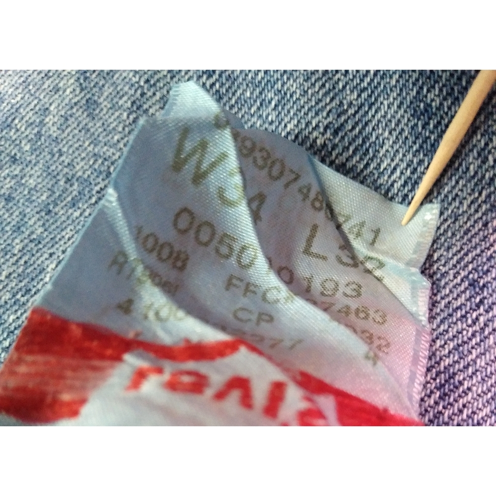 Vintage Levis 501 High Rise Straight Leg Button Fly Jeans 34x32 - Picture 4 of 8